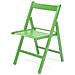 Sedia Pieghevole In Faggio Di Alta Qualita Colore Verde 43x48xh. 79 Cm - Foto miniatura 2