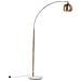 Lampada da Terra in Metallo e Ottone Altezza 210 cm - Foto miniatura 1