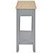 Tavolo Consolle Grigio 110x35x80 Cm In Legno - Foto miniatura 5