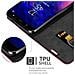 Custodia Compatibile Con Samsung Galaxy A6 Plus 2018 In Rosso Mela - Coperchio Protettiva Con Chiusura Magnetica, Funzione Stand E Tasca Per Le Carte - Foto miniatura 5
