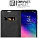 Custodia Compatibile Con Samsung Galaxy A6 Plus 2018 In Rosso Mela - Coperchio Protettiva Con Chiusura Magnetica, Funzione Stand E Tasca Per Le Carte - Foto miniatura 9
