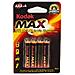 Kodak Pila Alcalina Max Lr03 bl4 Aaa - Foto miniatura 2