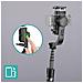 Asta Stabilizzatrice Smartphone Con Treppiedi Integrato Telcomando Bluetooth - Foto miniatura 6