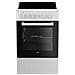 Cucina Elettrica FSS57000GW 4 Zone Cottura Forno Elettrico Statico Classe A Dimensioni 50 x 60 cm Colore Bianco Nero - Foto miniatura 1