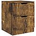 Comodino Rovere Fumo 40x40x50 cm in Legno Multistrato - Foto miniatura 2