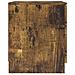 Comodino Rovere Fumo 40x40x50 cm in Legno Multistrato - Foto miniatura 6