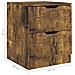 Comodino Rovere Fumo 40x40x50 cm in Legno Multistrato - Foto miniatura 7