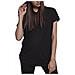 Ladies Sleeveless Jersey Hoody T-shirt, Nero, L Donna - Foto miniatura 1