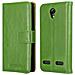 Custodia Compatibile Con Zte Blade L7 In Verde Erbe - Coperchio Protettiva Con Chiusura Magnetica, Funzione Stand E Tasca Per Le Carte - Foto miniatura 7