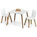 Set Di Mobili Per Bambini Scandi, 2 Sedie + Tavolo, Mobili Per Bambini Zeller - Foto miniatura 2
