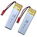2 Pezzi Batteria Lipo Ricaricabile 3.7v 600mah Per Rc Droni Quadricotteri Udi U817 U817c U817a U818a Wltoys V959 V969 V979 V989 Rc - Foto miniatura 6