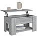 Tavolino Da Salotto Grigio Sonoma 79x49x41 Cm Legno Multistrato - Foto miniatura 5