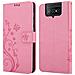 Cadorabo Custodia Compatibile Con Asus Zenfone 8 Flip In Rosa Fiore - Coperchio Protettivo In Design Floreale Con Chiusura Magnetica, Funzione Stand E Slot Per Carte - Foto miniatura 8