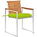 Sedie Da Giardino 2 Pz Con Cuscini In Legno Acacia E Acciaio - Foto miniatura 2