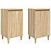 Comodini 2 Pz Rovere Sonoma 40x35x70 Cm In Legno Multistrato - Foto miniatura 2
