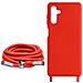 Cover Cordino Per Samsung Galaxy A14 5g E 4g Collana / Tracolla 80 Cm Rossa - Foto miniatura 4