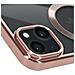 Cover Magsafe Per Iphone 15 Plus Silicone Bordo Cromato Rosa - Foto miniatura 2
