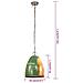 Lampada Sospesa Industriale 25 W Multicolore Rotonda 32 Cm E27 - Foto miniatura 8