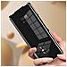 Custodia Clear View Per Samsung Z Fold5 Copertina Effetto Specchio Supporto Nera - Foto miniatura 4