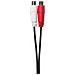 Promjmrcaf0.2 Cavo Audio 0,2 M 2 X Rca 3.5mm Nero (3.5mm Male To Rca Female -. - Warranty: 144m) - Foto miniatura 3