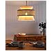 Lampadario Luyano Rattan Beige - Foto miniatura 1
