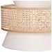 Lampadario Luyano Rattan Beige - Foto miniatura 3