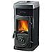 Stufa Riscaldamento A Legna Bruciatutto 5kw Potenza Super Junior - Black - Foto miniatura 1