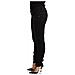 Jeans Pantaloni Vita Bassa Denim Slim Fit Cotone Lavato Nero - W28 - Foto miniatura 3