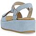 Blue Casual Open Sandals Sandali Pelle Scamosciata /nabuk Scarpe Donna Blu Eu 39, D1n50-10 - Foto miniatura 3