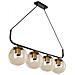 Lampada Da Soffitto Terena Mdl4174 In Metallo Nero Con 4 Portalampada - Foto miniatura 1