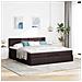 Struttura Letto Pouf Con Materasso 160x200 Cm In Tessuto - Foto miniatura 3