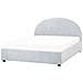 Letto Contenitore Ciniglia Vaucluse 160 X 200 Cm Azzurro - Foto miniatura 4
