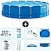 Piscina Fuori Terra - In Giro - 457x122 Cm - Blu - Include Accessori Coordinati A1815 - Foto miniatura 1