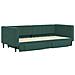 Divano Letto Estraibile Cassetti Verde Scuro 90x200cm Velluto - Foto miniatura 3