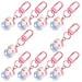 Set Di 10 Portachiavi Gatto Con Fiocco: Accessorio Kawaii Per Chiavi E Borse - Foto miniatura 1