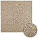 Tappeto ZIZUR Beige 120x120 cm Aspetto Iuta Interni ed Esterni - Foto miniatura 1