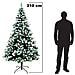 Albero Di Natale Mingerl  210cm Con Punte Innevate 1288 E Bacche Super Folto - Foto miniatura 4
