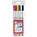 Pen 68 brush - Pennarello Premium con punta a pennello - Astuccio da 6 - con 6 colori assortiti - Foto miniatura 1