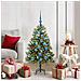 Albero di Natale artificiale pieghevole con coni Verde 120 cm - Foto miniatura 2