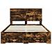 Struttura del letto Rovere fumé 140 x 190 cm Legno multistrato - Foto miniatura 8