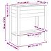 Supporto per piante con lo scaffale Marrone 85 x 46 x 94 cm - Foto miniatura 9