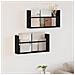 Scaffale per riviste 2 pcs Rovere Nero 60 x 12 x 30 cm - Foto miniatura 2