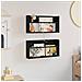 Scaffale per riviste 2 pcs Rovere Nero 60 x 12 x 30 cm - Foto miniatura 4