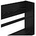 Scaffale per riviste 2 pcs Rovere Nero 60 x 12 x 30 cm - Foto miniatura 9