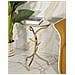 Tavolino Vkh801-oro-metallo-38x38x60 Cm - Foto miniatura 6