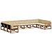 Set di divani da esterno con cuscino 10 pcs Naturale e Beige - Foto miniatura 1