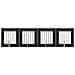 Cancello per cani con supporti 4 pcs Rovere Nero 60 x 60 cm - Foto miniatura 1