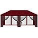 Gazebo con pareti laterali 6 x 3 m Borgogna - Foto miniatura 3