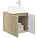Mobile lavabo da parete Rovere Sonoma 49,5 x 44,5 x 65,5 cm - Foto miniatura 2
