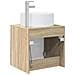 Mobile lavabo da parete Rovere Sonoma 49,5 x 44,5 x 65,5 cm - Foto miniatura 4